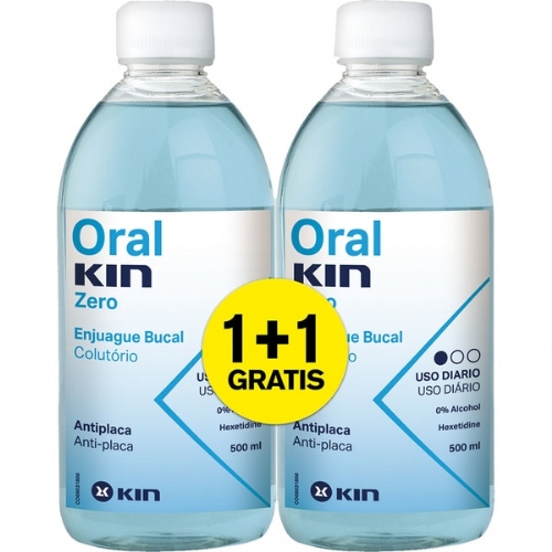 Oralkin zero enjuague bucal (2 frascos 500 ml pack)