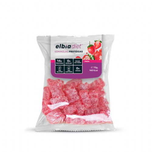 Elbia snak gominolas (1 envase 70 g sabor fresa)