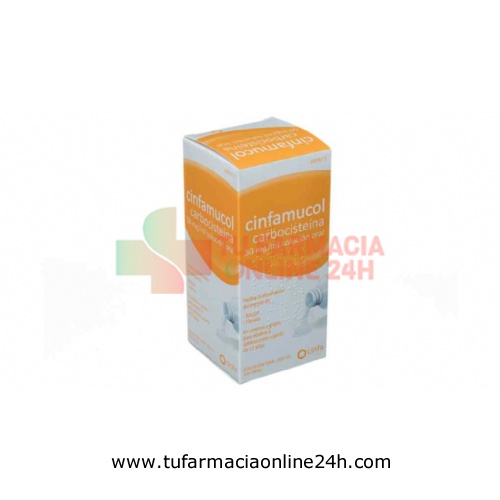 CINFAMUCOL CARBOCISTEINA 50 mg/ml SOLUCION ORAL , 1 frasco de 200 ml