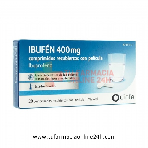 IBUFEN 400 mg COMPRIMIDOS RECUBIERTOS CON PELICULA 20 comprimidos