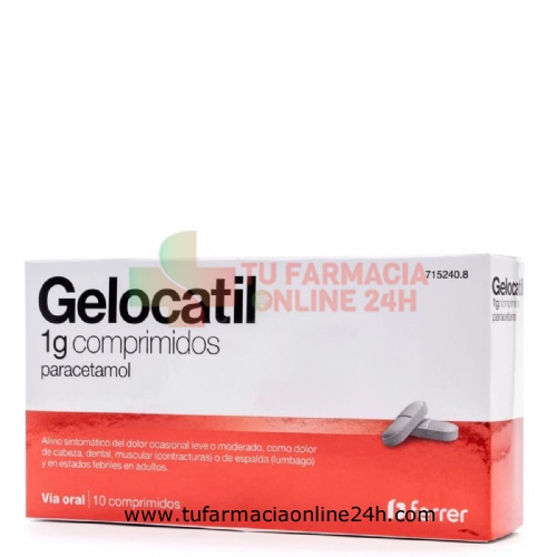 GELOCATIL 1 g COMPRIMIDOS,10 comprimidos
