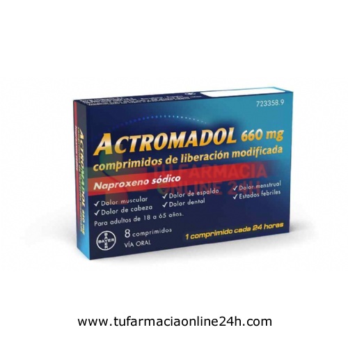 ACTROMADOL 660 MG COMPRIMIDOS DE LIBERACIÓN MODIFICADA 8 comprimidos