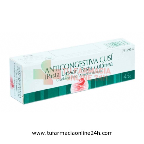 ANTICONGESTIVA CUSI (PASTA LASSAR) , 1 tubo de 45 g
