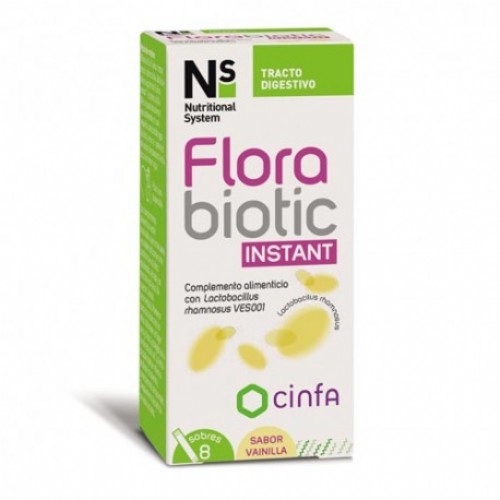 Ns florabiotic recuperador instant  8 sobres bucodispersables 1,5 g sabor vainilla