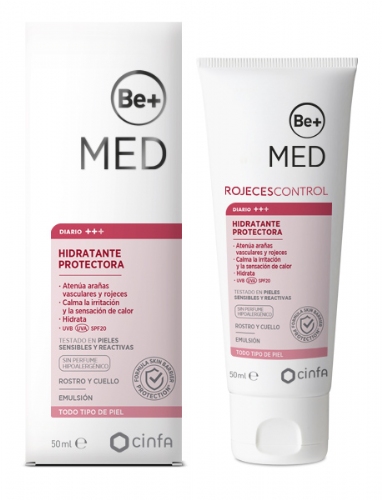 Be+med rojecescontrol hidratante protectora spf 20 todo tipo de piel (1 tubo 50 ml)