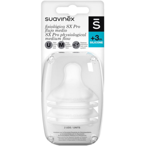 Tetina silicona fisiologica - suavinex (flujo m 2 unidades)