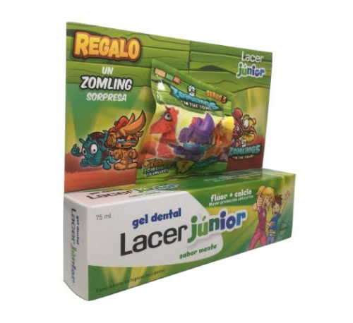 Lacer junior gel dental (1 tubo 75 ml sabor menta)