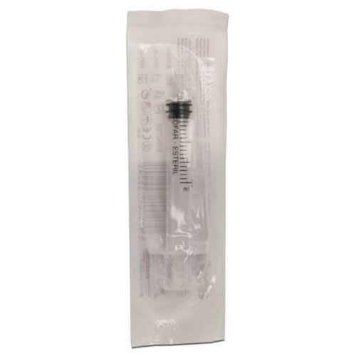 Jeringa sin  aguja 3 piezas esteril - acofar (1 unidad 2 ml)