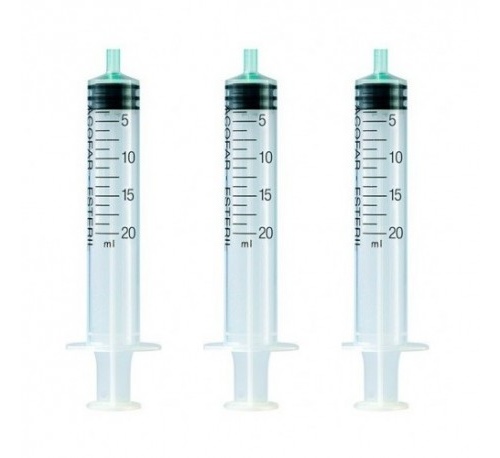 Jeringa sin aguja 3 piezas esteril - acofar (1 unidad 20 ml)