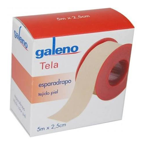 Esparadrapo - galeno tela (1 unidad 5 m x 1,5 cm color piel)
