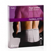 Faja lumbosacra corta - farmalastic (1 unidad talla grande/extra grande color gris)