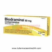 BIODRAMINA 50 mg COMPRIMIDOS , 12 comprimidos